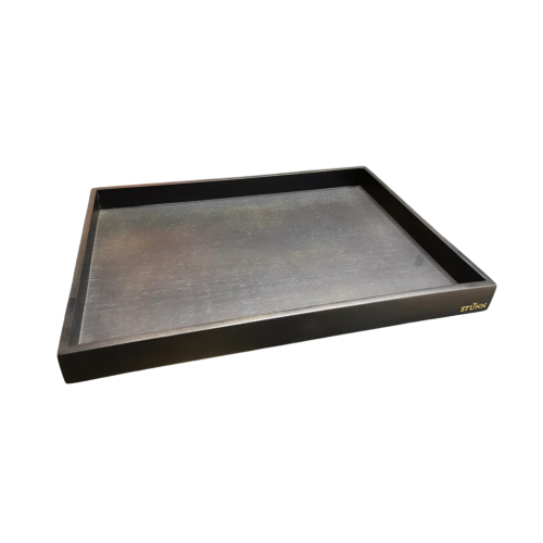 WOODEN TRAY 10X14 BLACK
