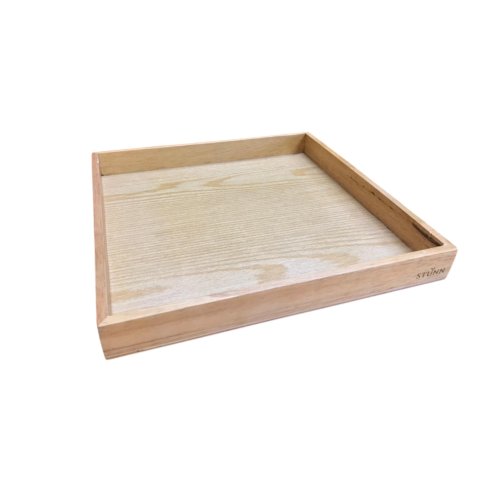 WOODEN TRAY 10X10 NATURAL